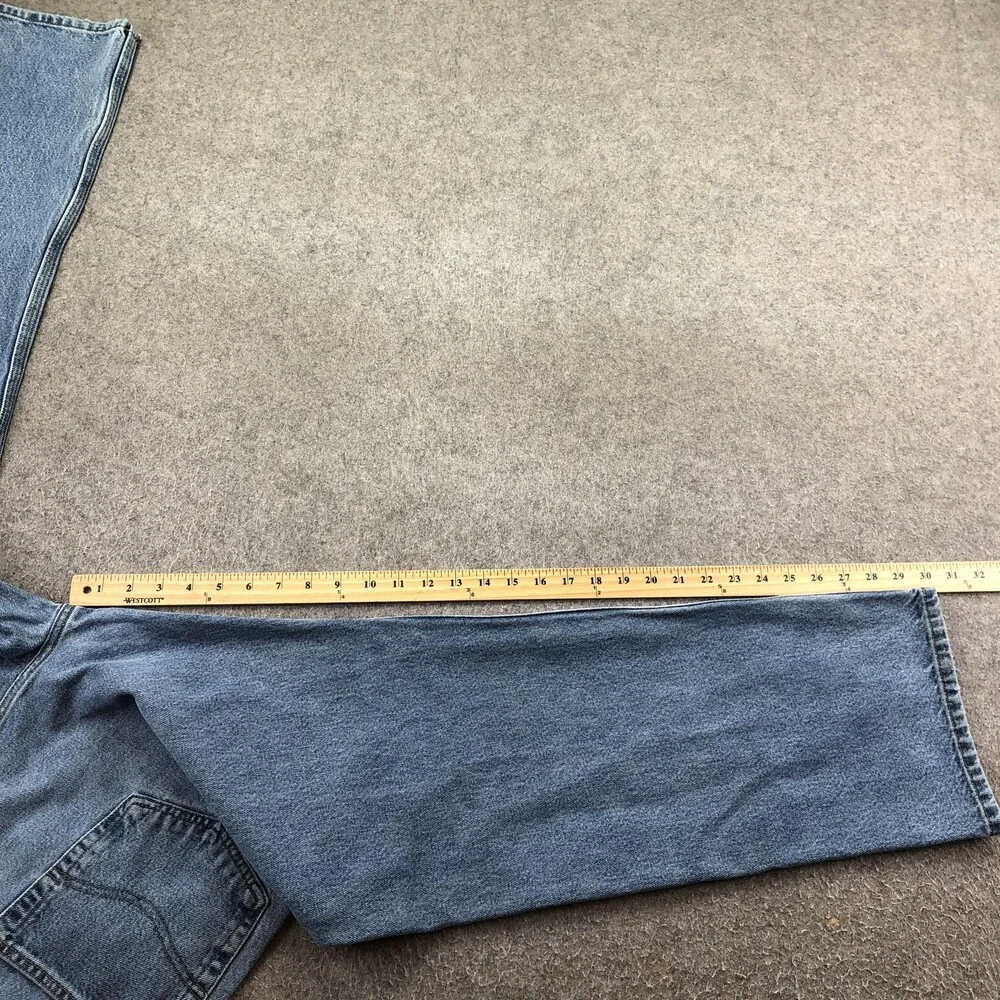 Carhartt Jeans Mens 36x30 Blue Light Wash Regular Straight Denim Pants Casual
